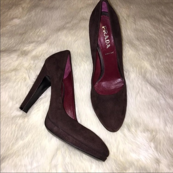 Prada Suede Pumps Size 39 - Picture 1 of 5